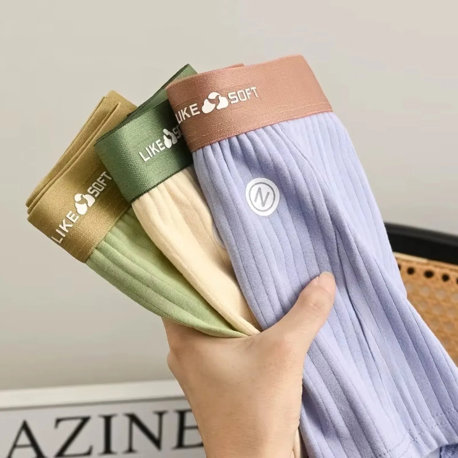 Kit 5 Cuecas Boxer Masculinas Listradas Anatômicas Confortáveis