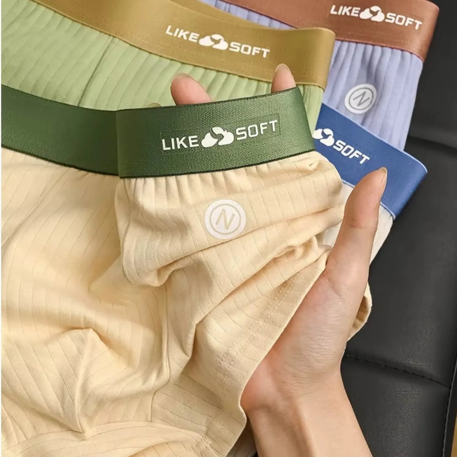 Kit 5 Cuecas Boxer Masculinas Listradas Anatômicas Confortáveis