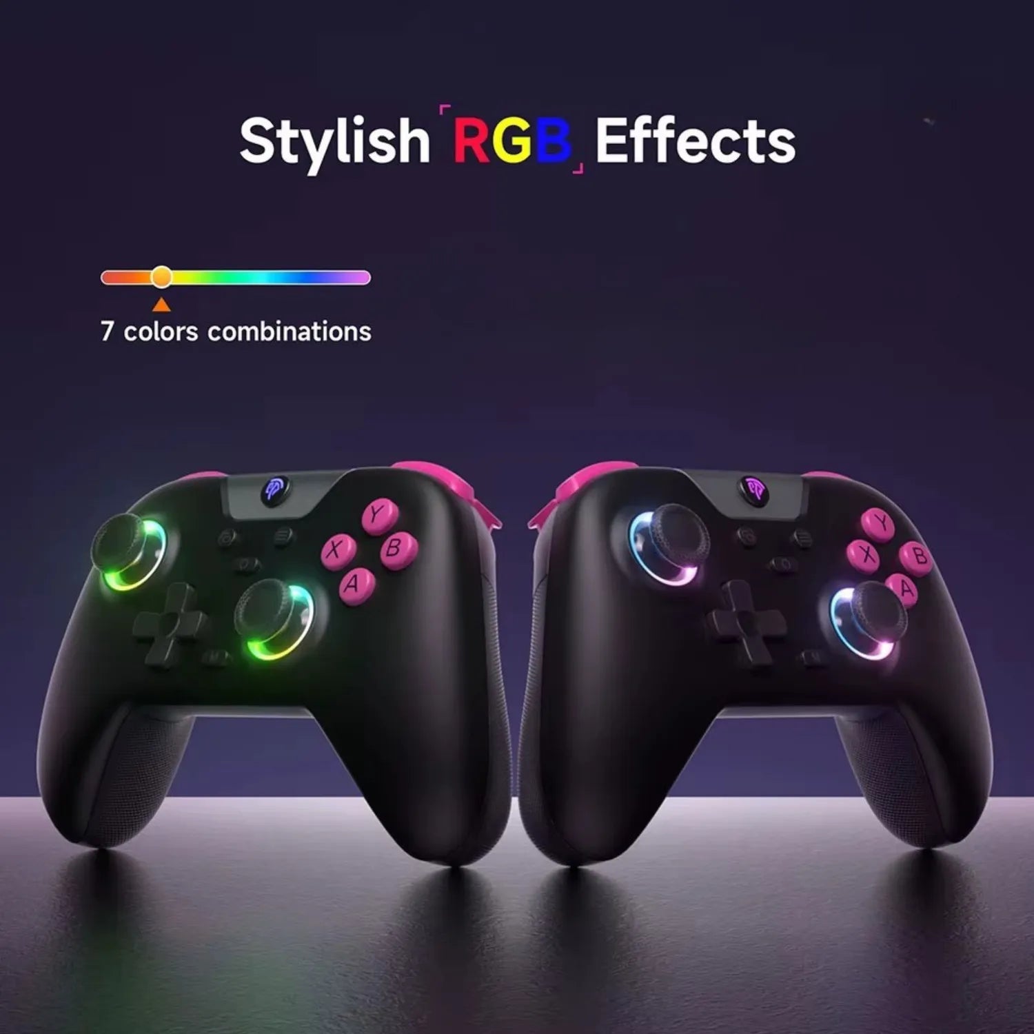 Controle Gamer EasySMX X05 Sem Fio PC Switch Hall Effect RGB Bluetooth