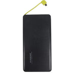 Carregador Portátil Power Bank Pineng 10000mAh Slim Cabos Embutidos