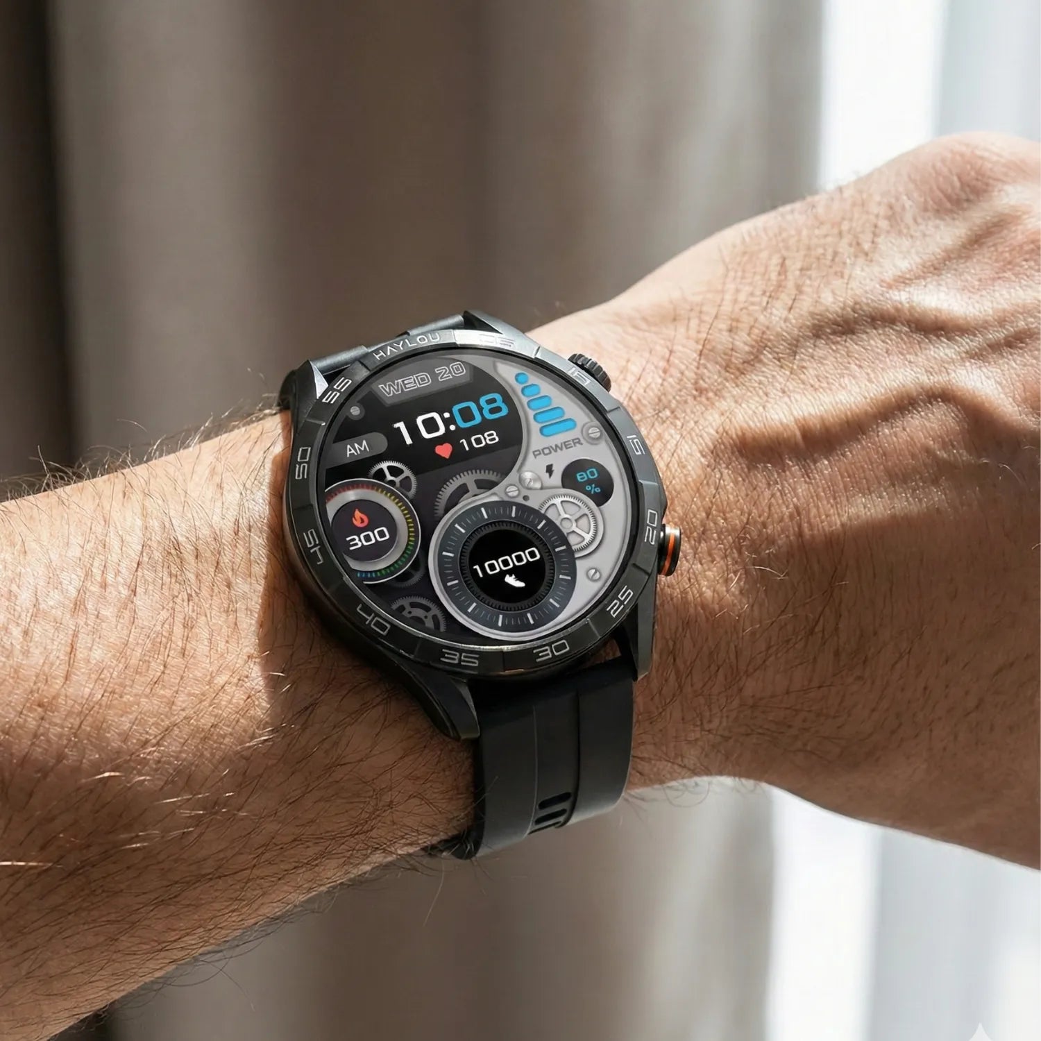 Smartwatch Haylou Solar 5 Tela AMOLED 1.58" Chamadas Bluetooth